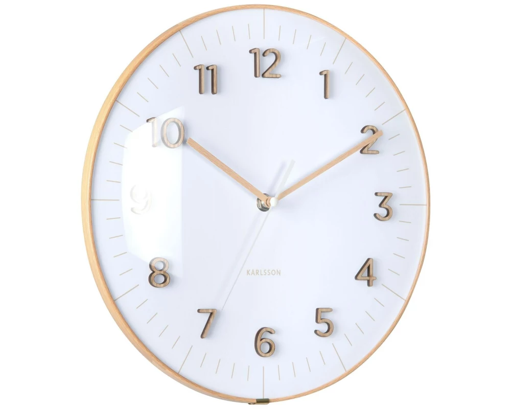 KARLSSON Wanduhr Esencia Dome 30 cm, Weiss