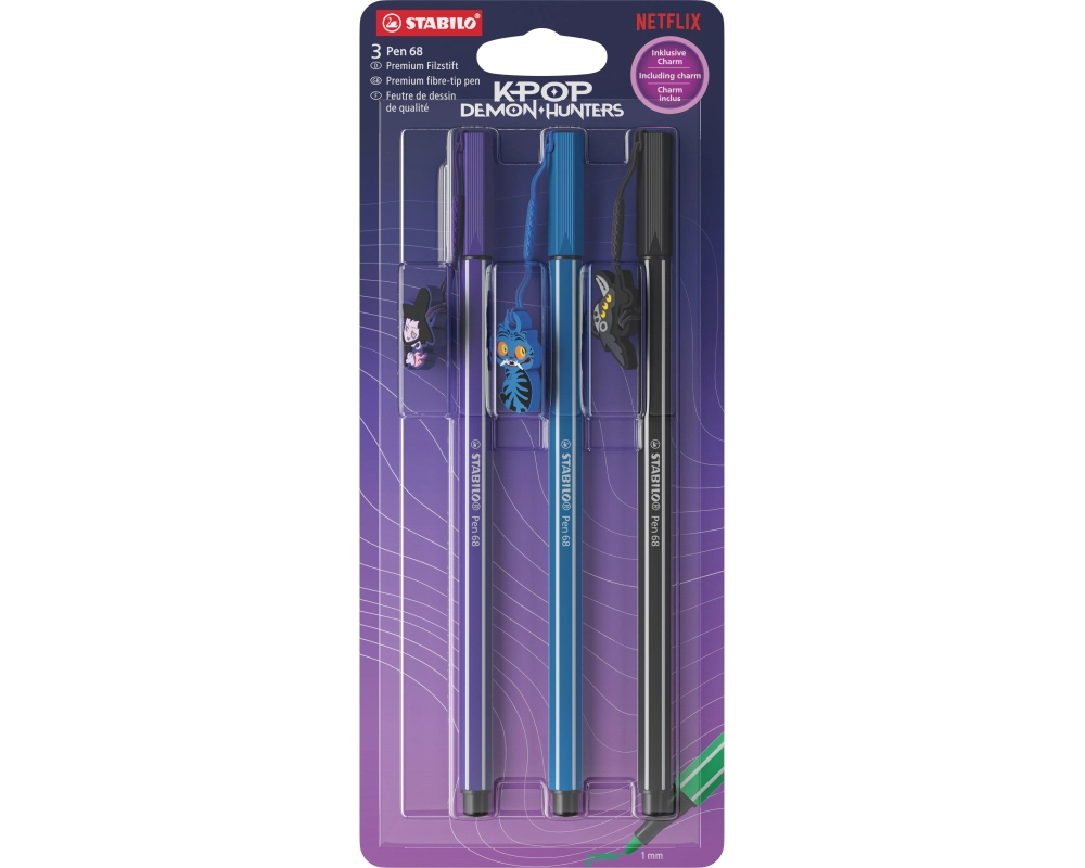 STABILO Pen 68 K-pop Demon Hunters Rundspitze sortiert 1 mm