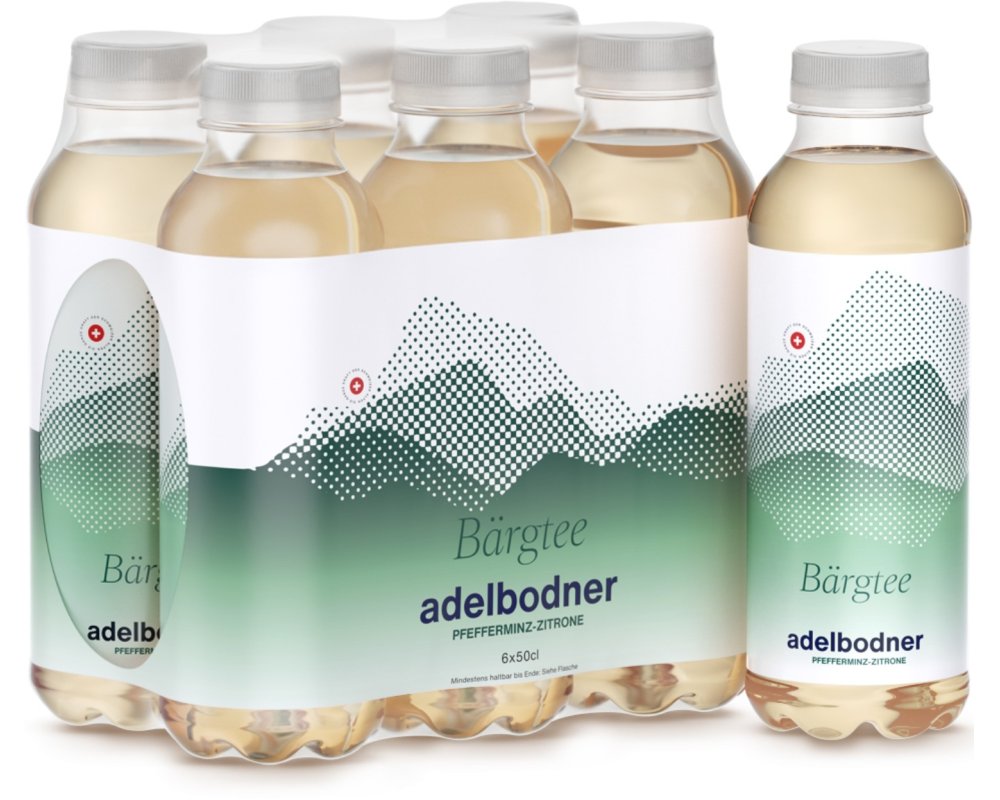 ADELBODNER Bärgtee Minze 162172 50 cl, 6 Stk.