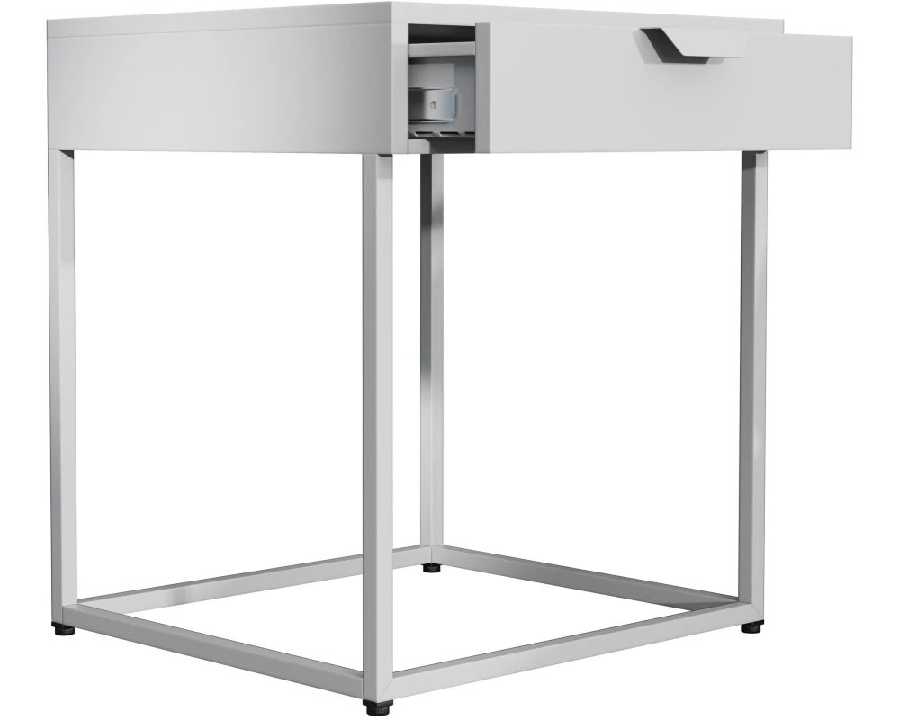 VCM Nachttisch Flokas S 43 x 50 cm, Weiss