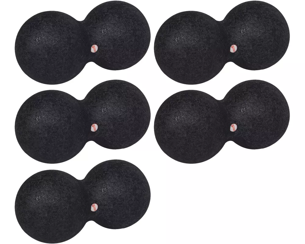SISSEL Myofascia Double Ball gross Ø 12 cm schwarz, 5 für 4 Kit