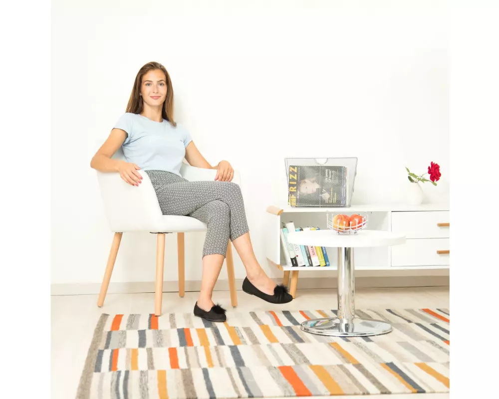relaxdays Zeitungsständer Schwarz