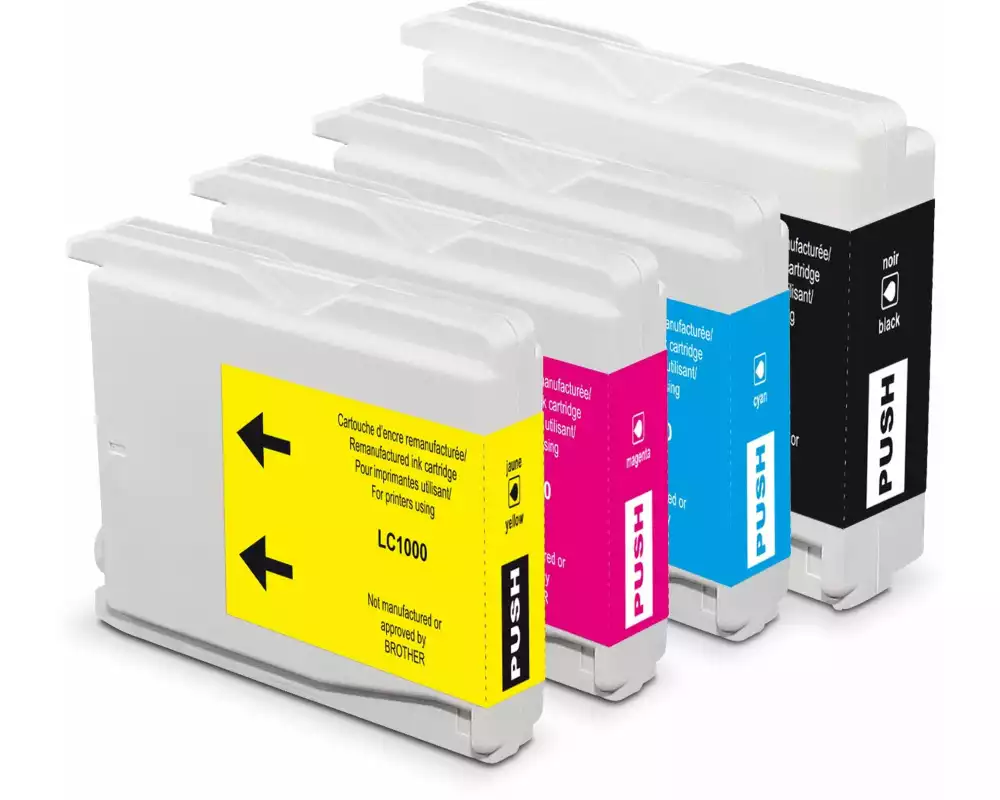 Generic Ink Tinte Brother LC1000 Multipack Black/Cyan/Magenta/Yellow