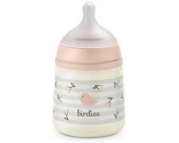 suavinex Trinkflasche Birdies – Sauger SXPro S 150 ml, Rosa