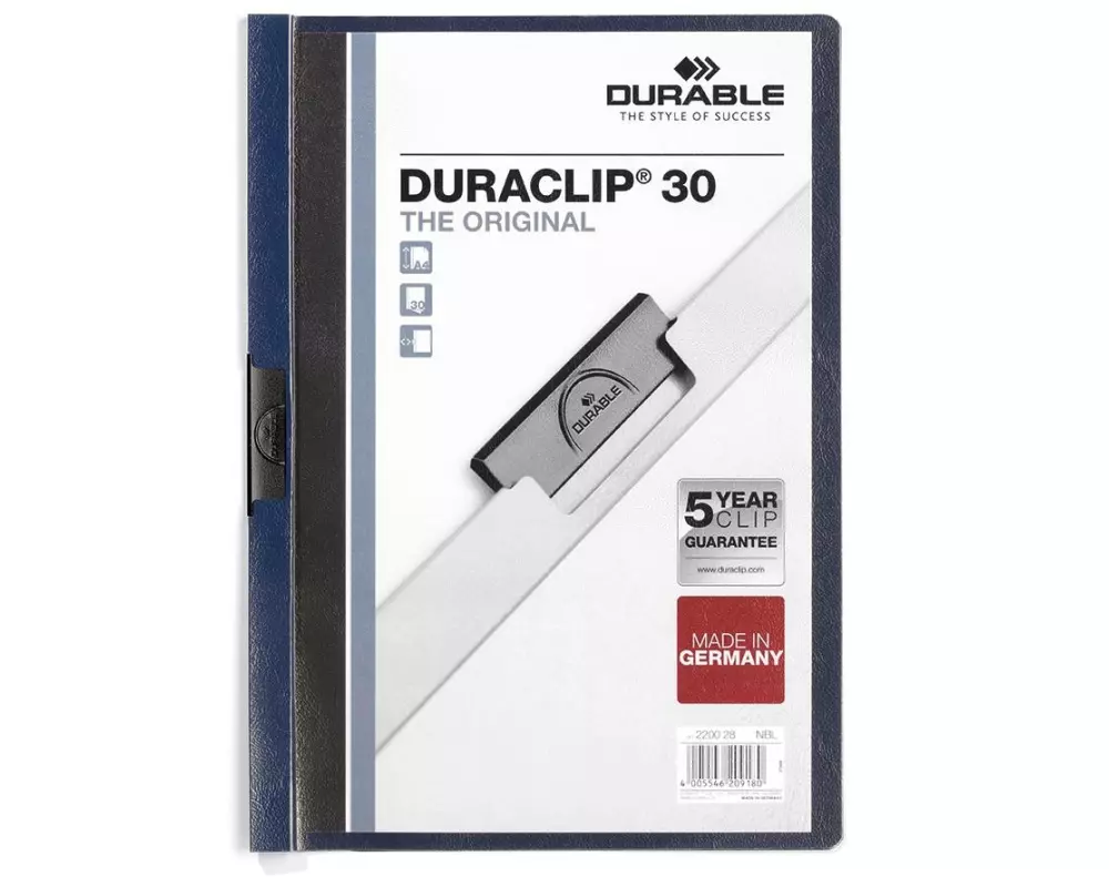 DURABLE Klemmhefter Duraclip 30 Dunkelblau