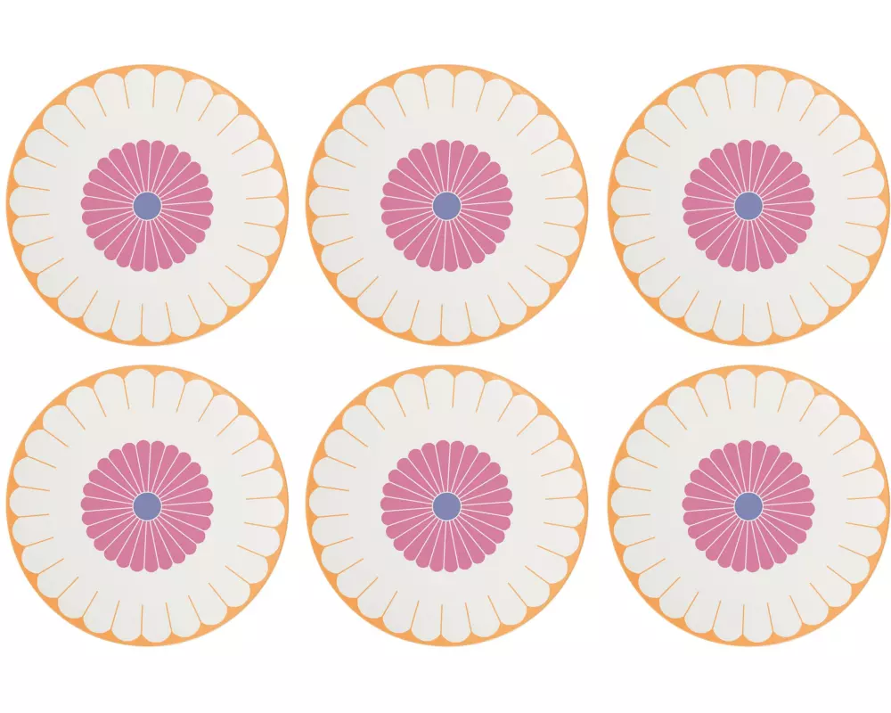Villeroy & Boch Servierplatten Fleur 6 Stück,Mehrfarbig