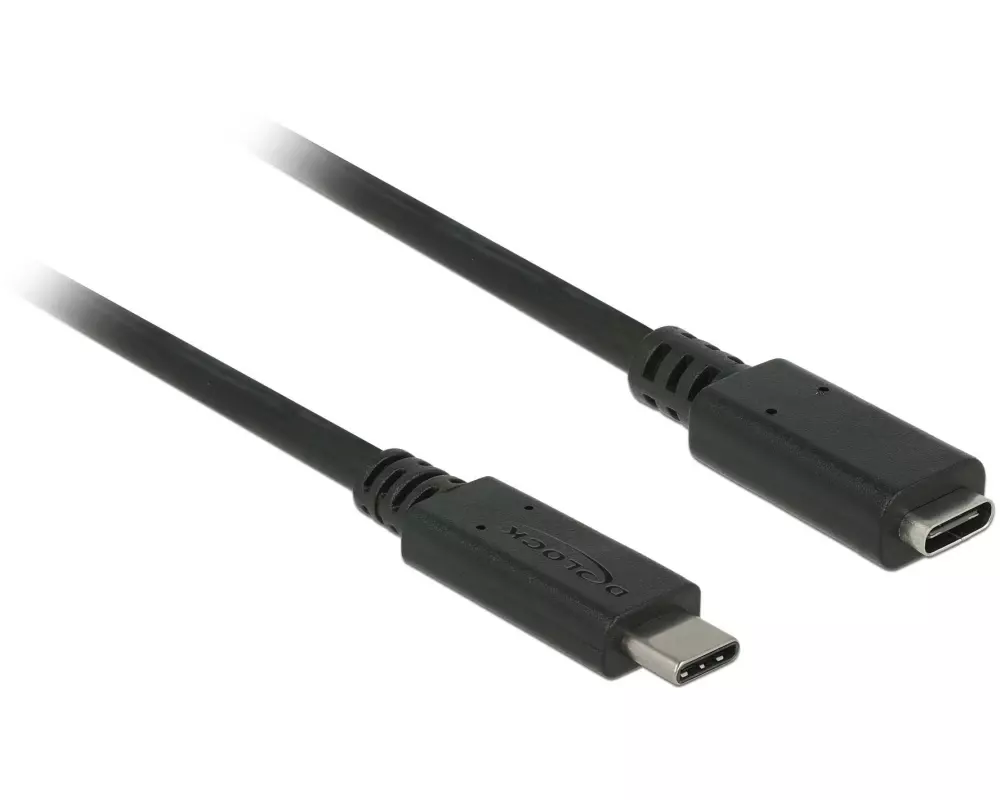 Delock USB 3.1-Verlängerungskabel 10Gbps PD 60W USB-C - USB-C 1.5 m