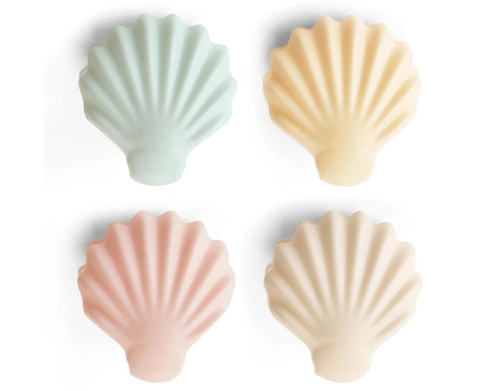 Kikkerland Verschlussclip Muscheln 4 Stück, Mehrfarbig