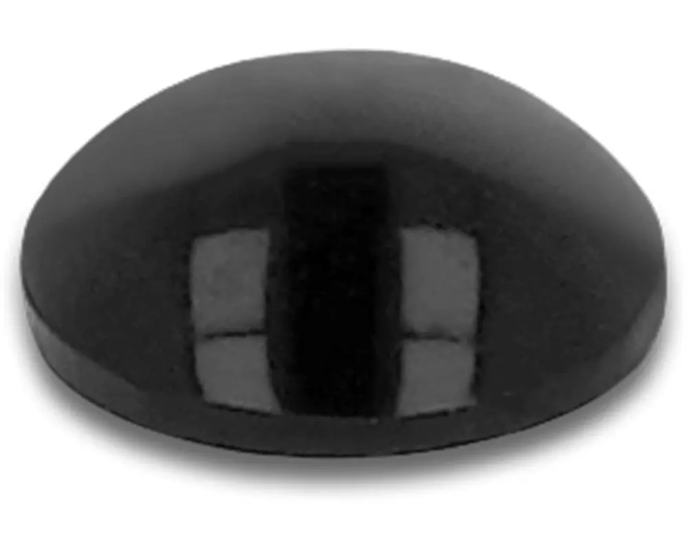 Delock Gummifüsse 10 x 3mm rund, selbstklebend, 50 Stück, schwarz