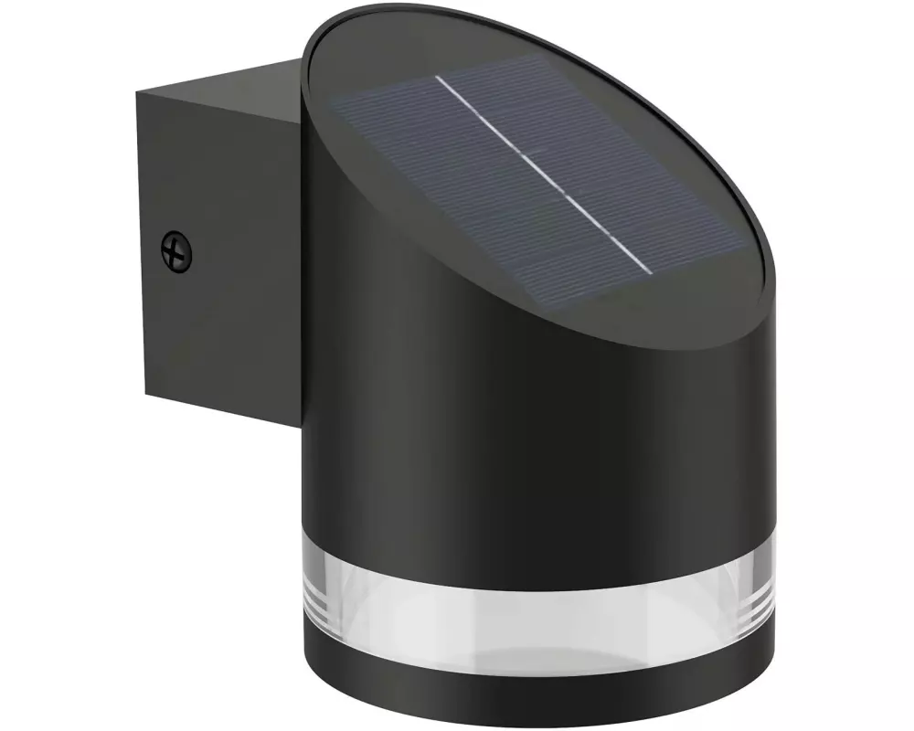 Philips Solar Fyve Wandleuchte, Lichtsensor, 2700K, schwarz