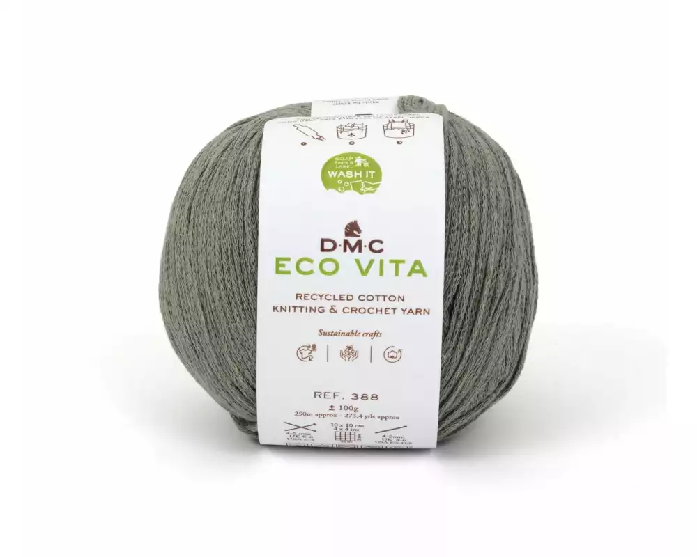 DMC Wolle Eco Vita 100 g, Moosgrün
