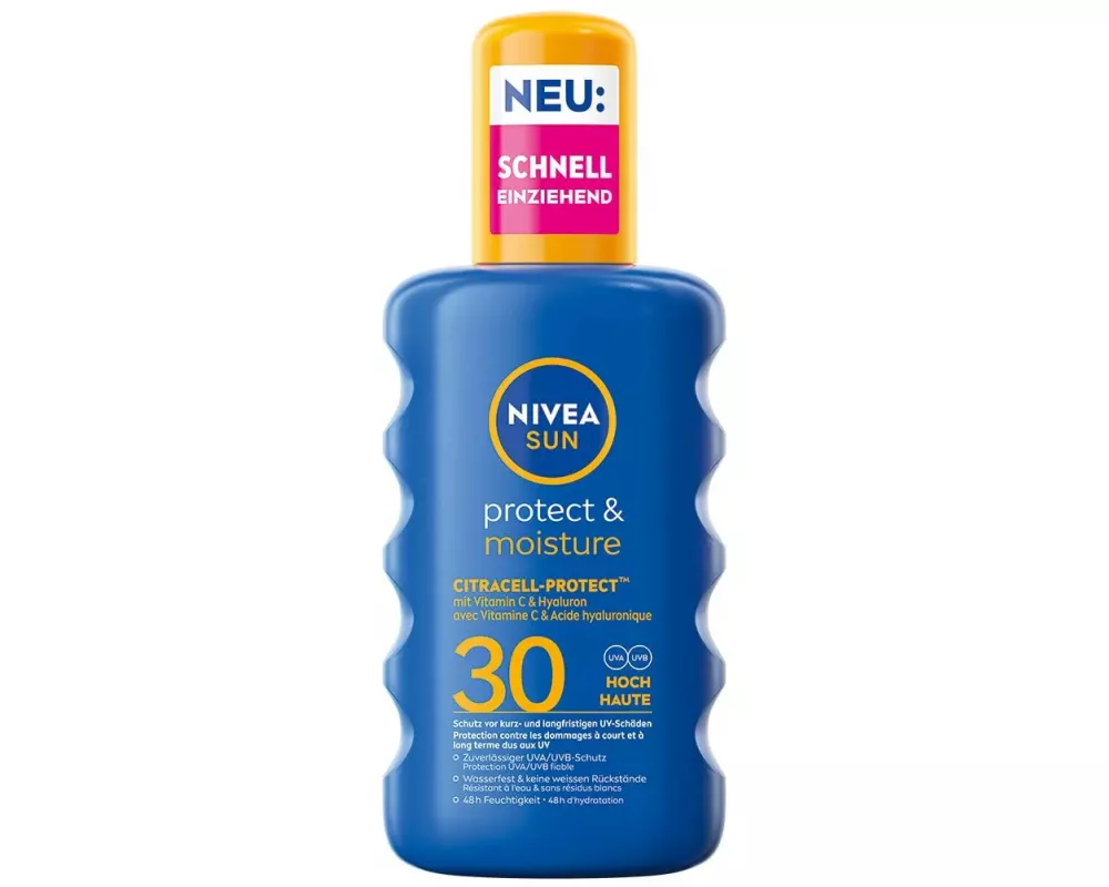 NIVEA SUN Sonnenspray Protect and Moisture LSF 30 200 ml