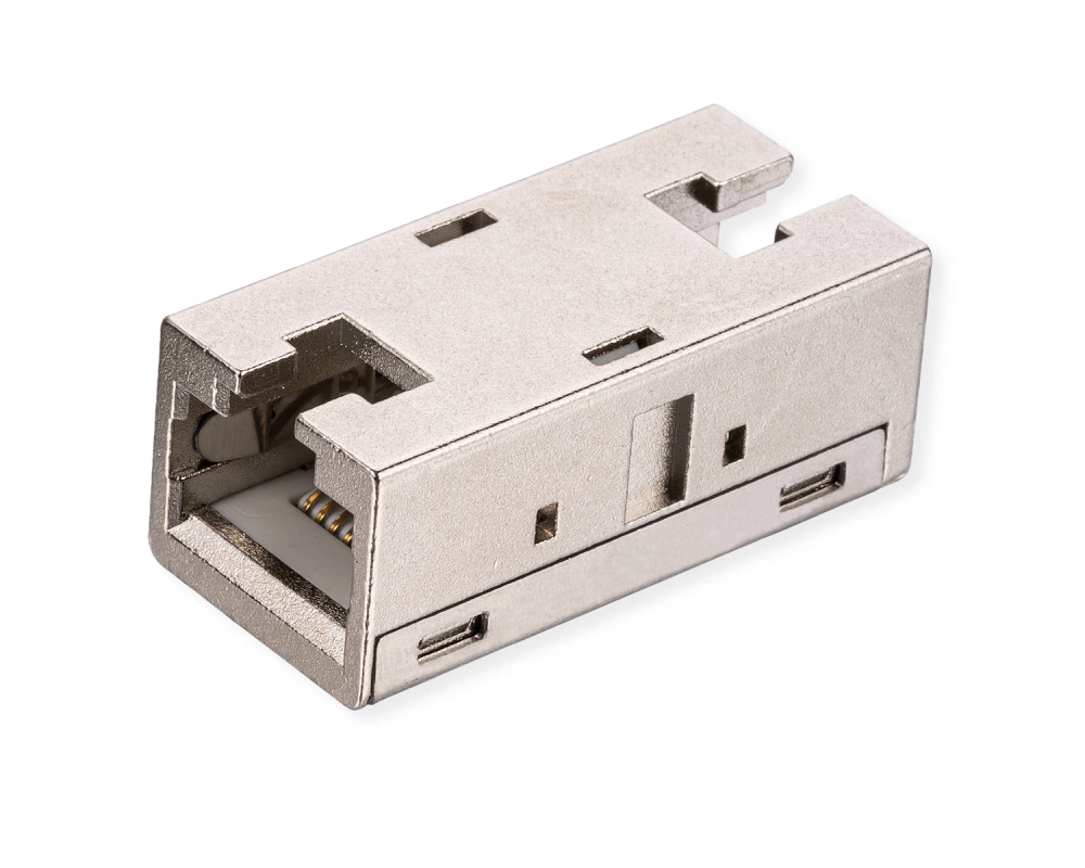 ROLINE RJ-45 Kupplung geschirmt, Cat.6A (Class EA), Metallgehäuse