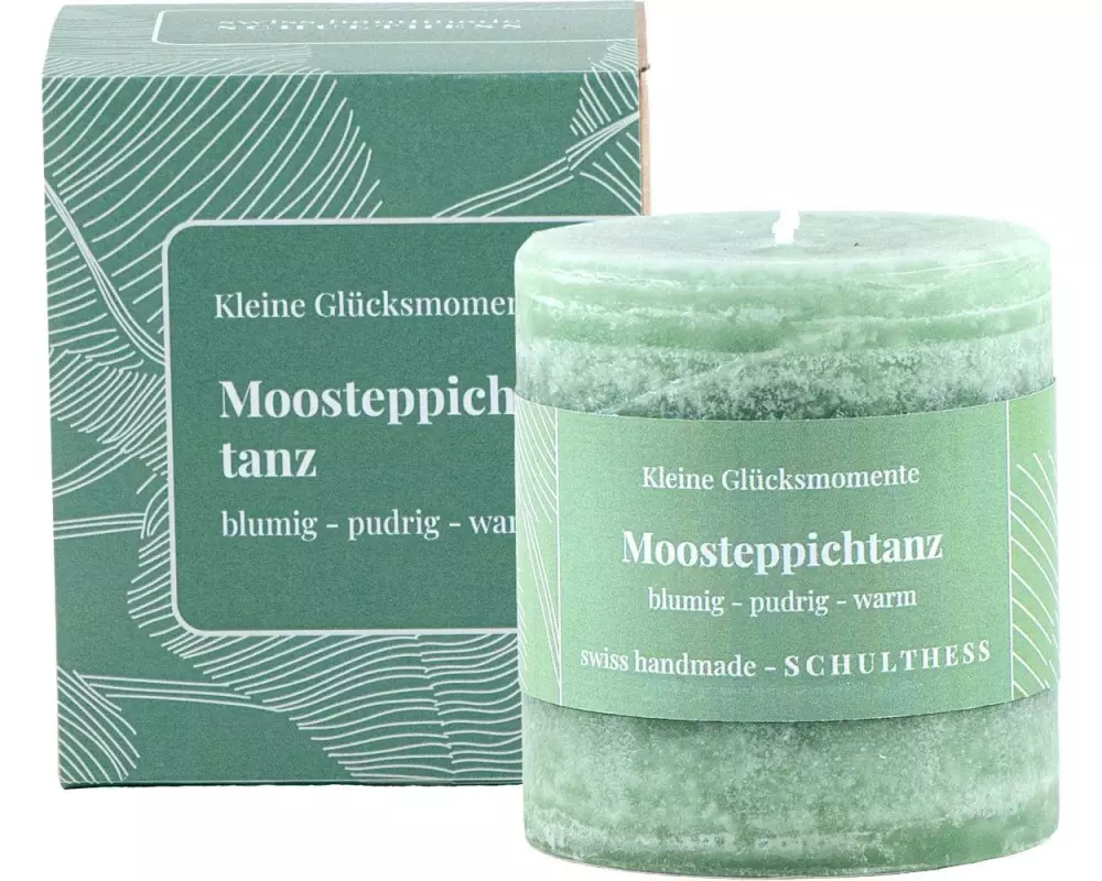 Schulthess Kerzen Duftkerze Moosteppichtanz 7 x 8 cm