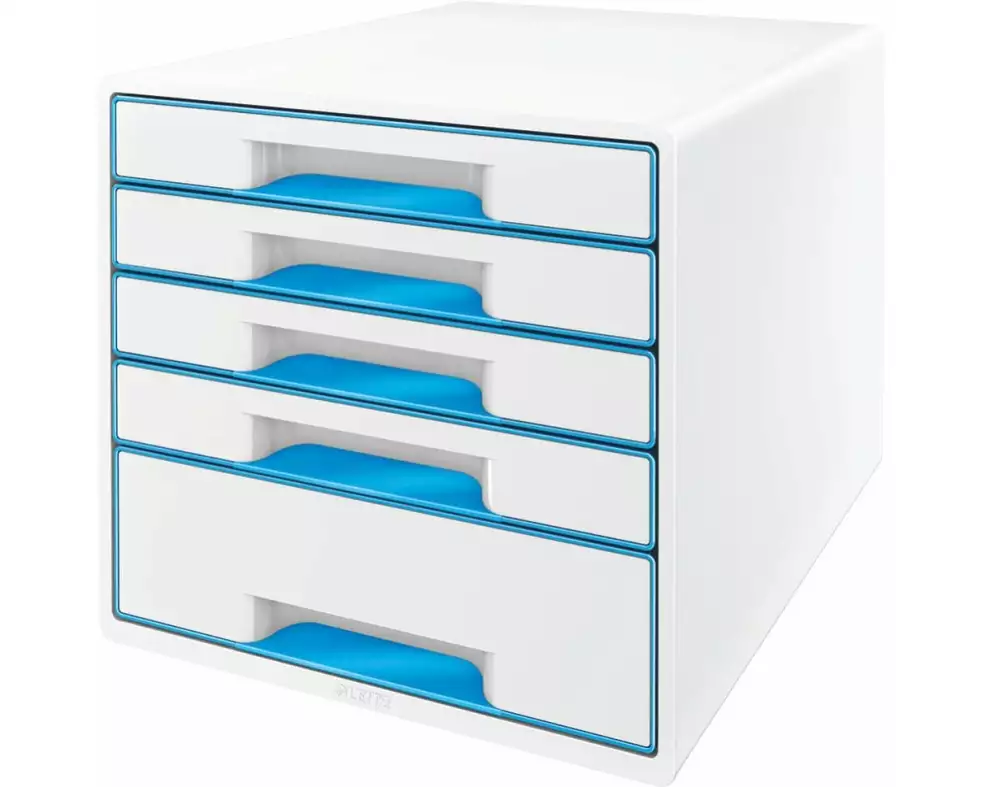 Leitz Schubladenbox Wow Cube 5 Blau