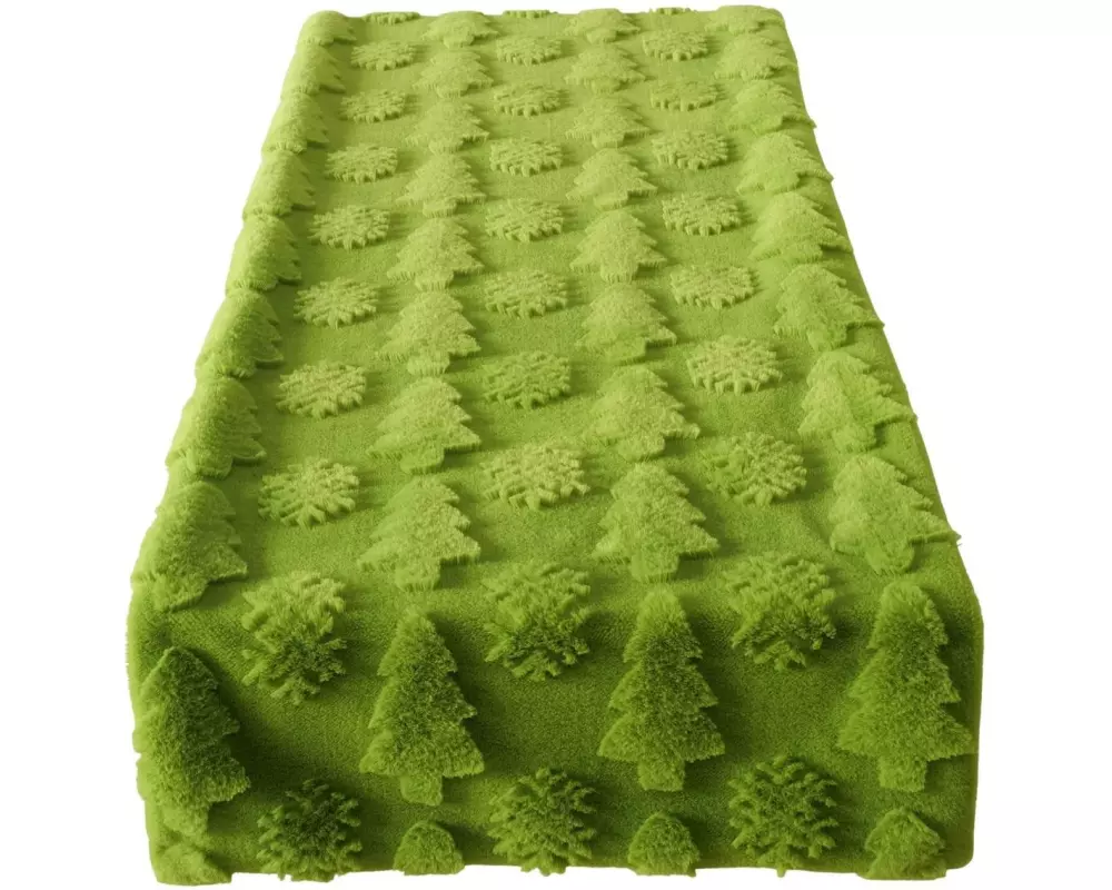 Boltze Tischläufer Naina Textil, 140 x 40 cm, Grün