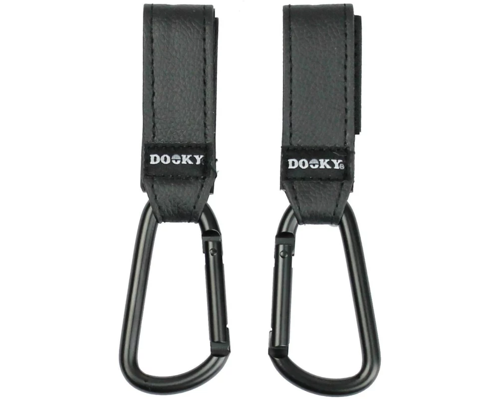Dooky Kinderwagenhaken klein 2er Set, Schwarz