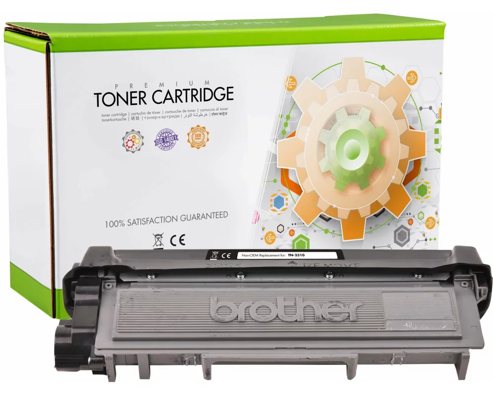 STATIC Toner cartridge compatible with Brother TN-2310BK black remanufactured 1.200 pages
