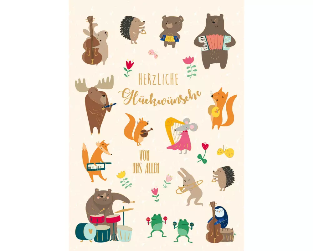 ABC Glückwunschkarte Geburtstag A4