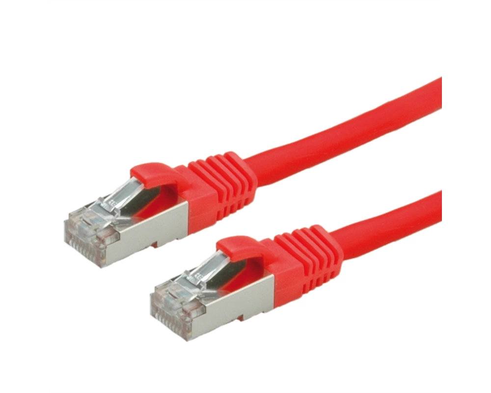 VALUE Patchkabel Cat.6 (Class E) S/FTP (PiMF), LSOH, rot, 1 m