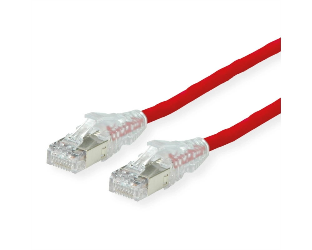 DÄTWYLER Patchkabel Cat.6A (Class EA) S/FTP, CU 7702 flex LSOH, AMP v2, rot, 0,5 m