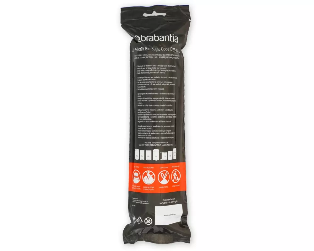 Brabantia Kehrichtsack PerfectFit D 15 l, 20 Stück