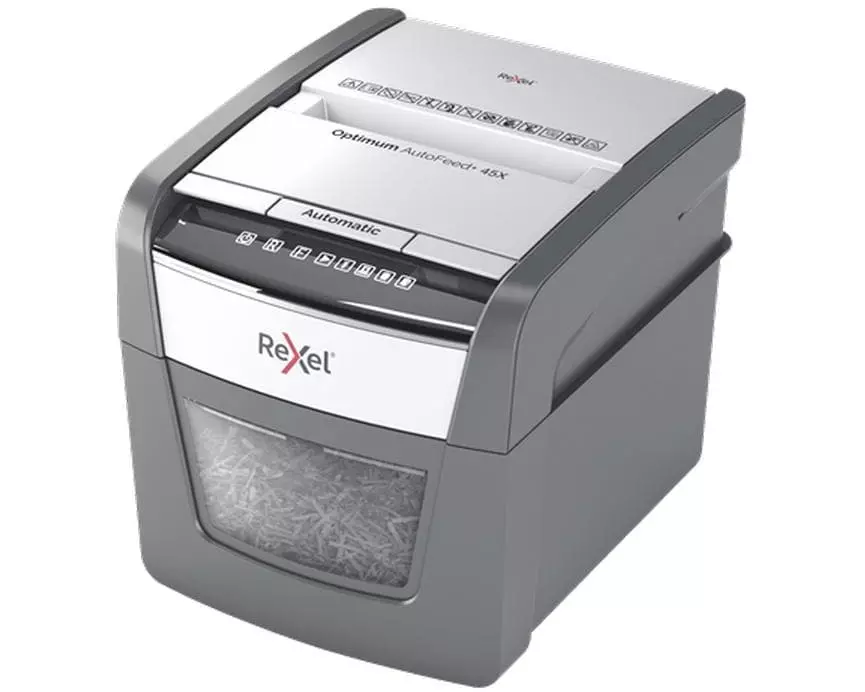 Rexel Aktenvernichter Optimum AutoFeed+ 45X P-4, 45 Seiten