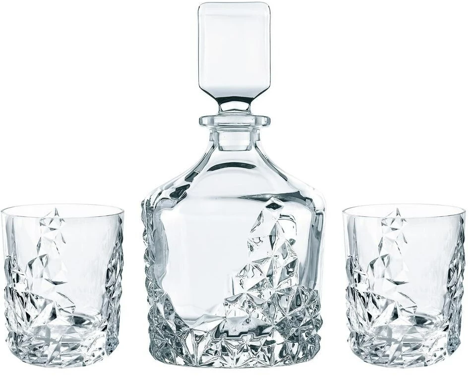 Nachtmann Sculpture Whisky Set/3 750 ml, 1 Stück, Transparent
