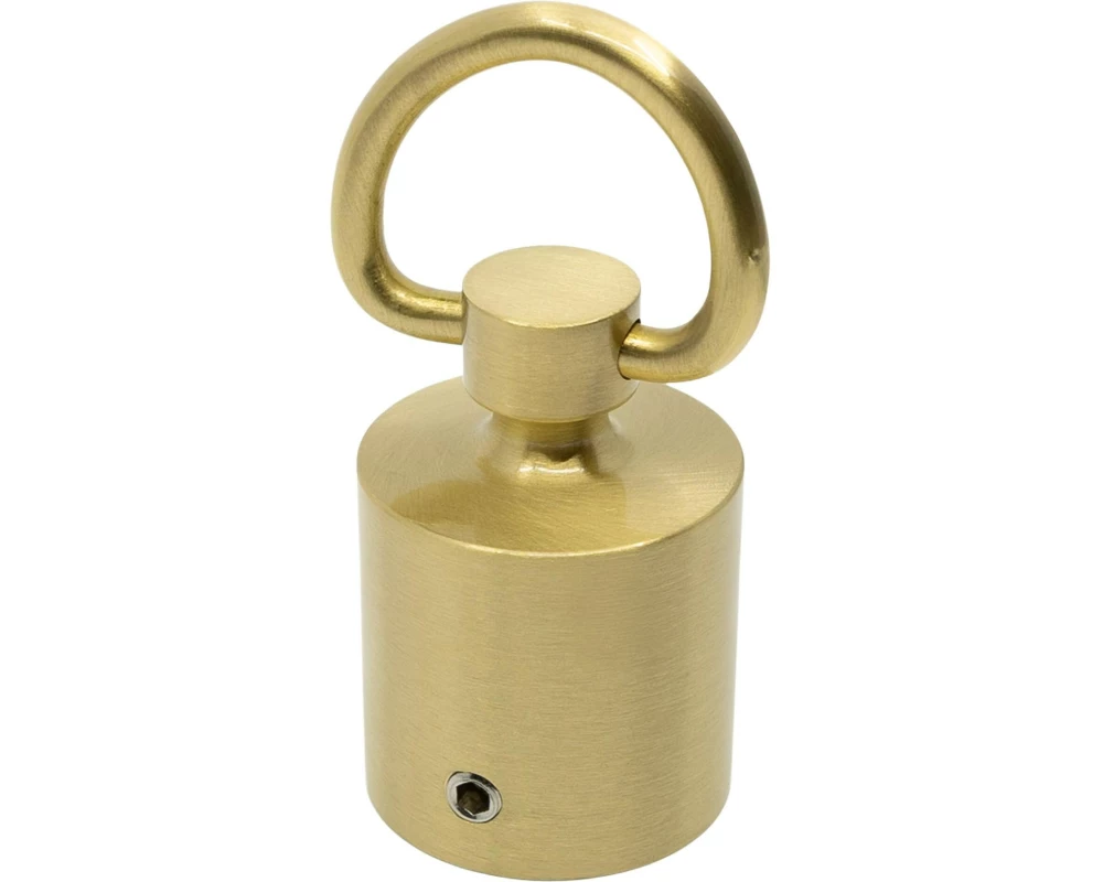 Meister Seilendkappe/Haken 30 mm Messing