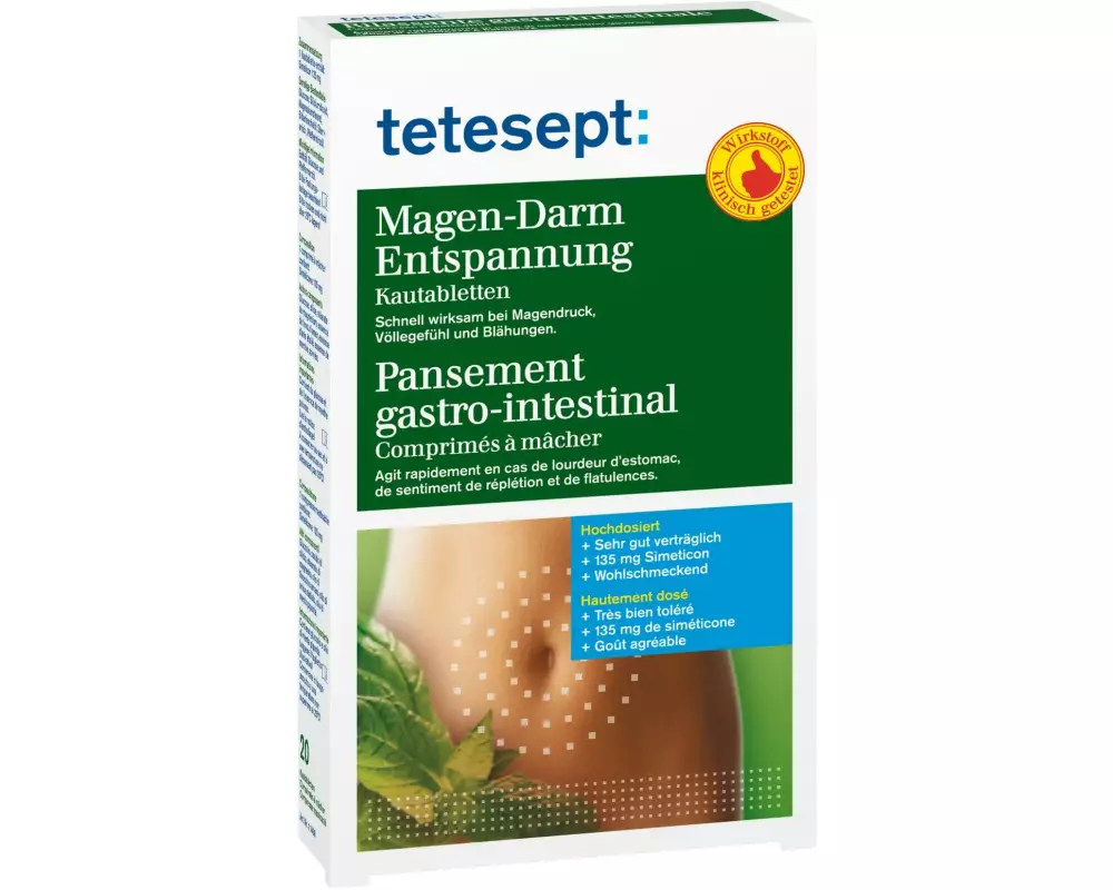 tetesept Magen-Darm Entspannung 20 Kautabletten
