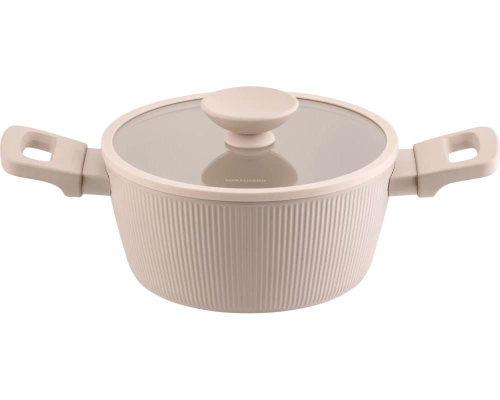 Fackelmann Kochtopf Shell 20 cm, Beige