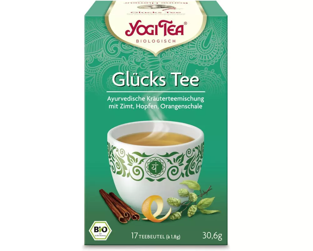 Yogi Tea Teebeutel Bio Kräutertee Glücks Tee 17 x 2 g