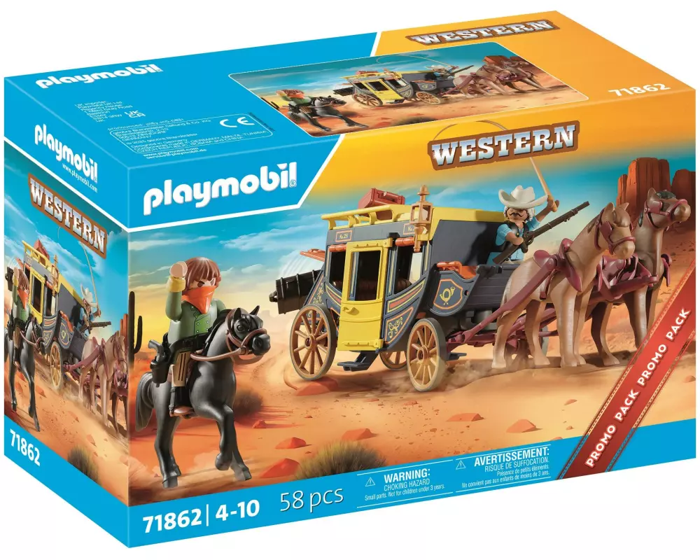 Playmobil History Postkutschenüberfall im Wilden Westen 71862