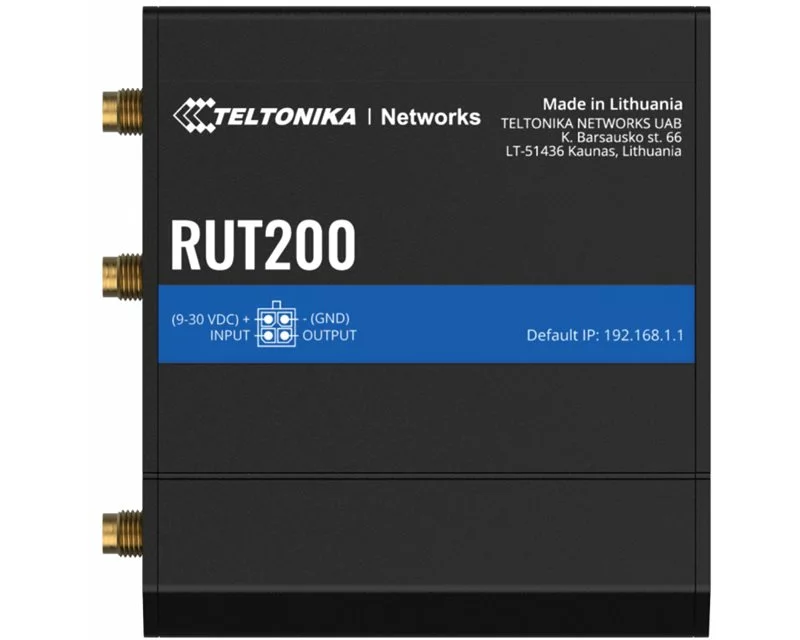 TELTONIKA NETWORKS RUT200 4G/LTE WiFi eSIM Router