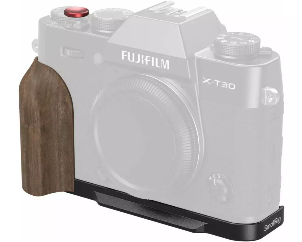 Smallrig L-Winkel FUJIFILM X-T30 III mit Holzgriff, Schwarz