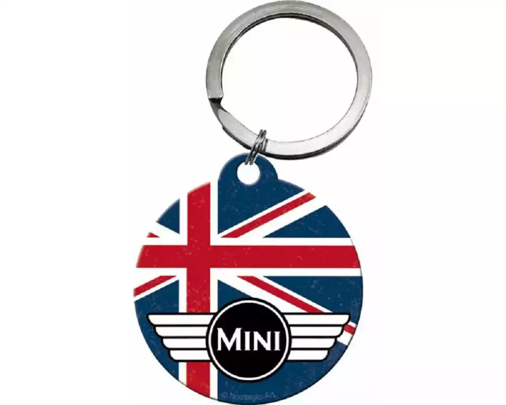 Nostalgic Art Schlüsselanhänger Mini Morris Ø 4 cm, Mehrfarbig