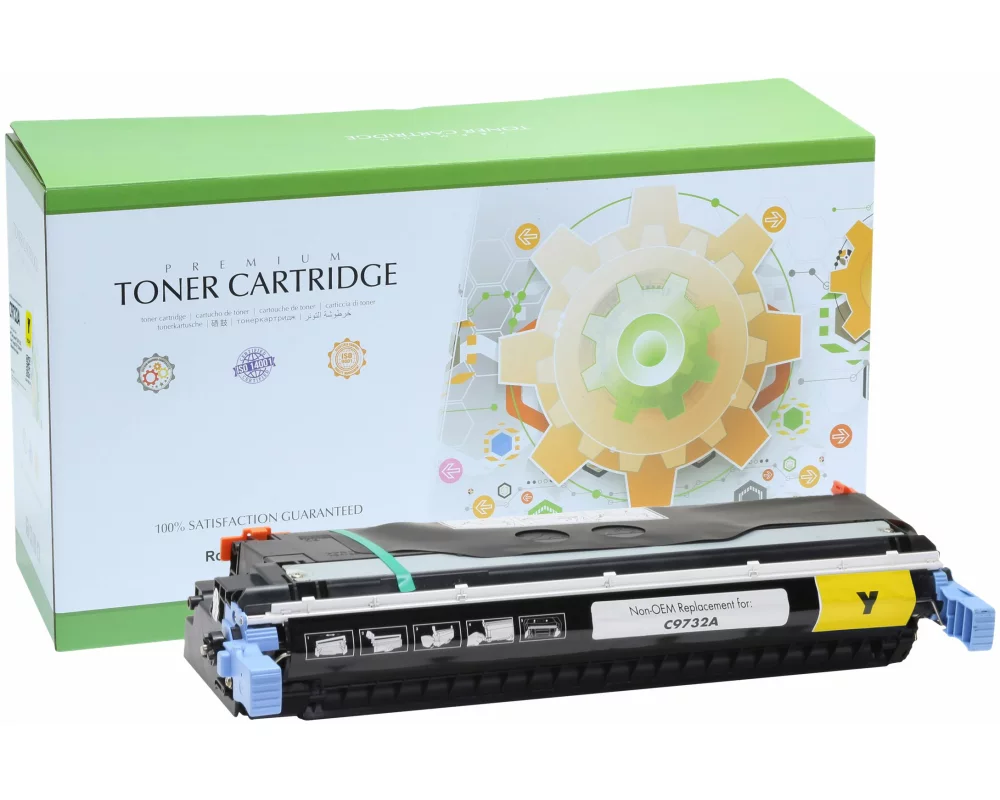 STATIC Toner cartridge compatible with HP C9732A yellow remanufactured 12.000 pages