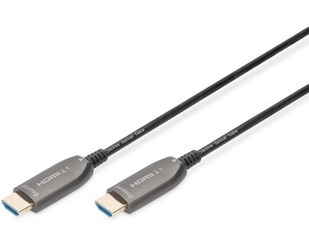 Digitus 20 m Hybrid Fiber Optic A/V Cable for Audio/Video Device, DVD Player, Blu-ray Player, HDTV, Home Theater System, TV Box, Gaming Console, Notebook, TV, Monitor, Projector