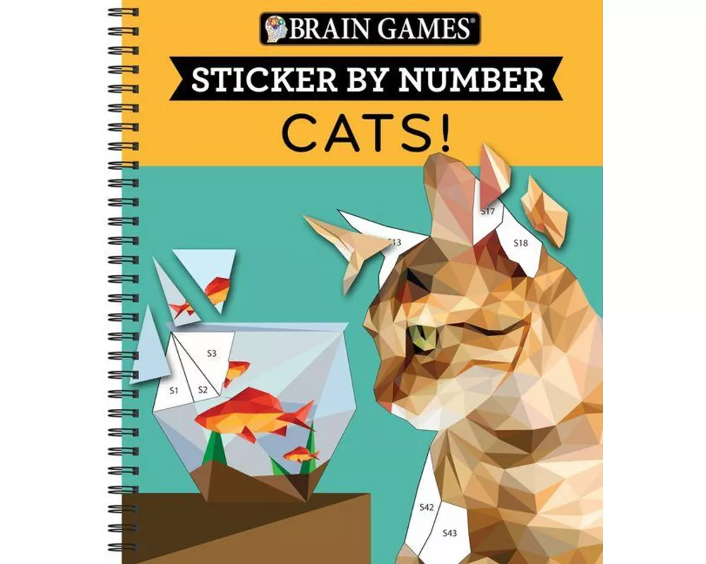 Brain Games - Sticker by Number: Cats! (28 Images to Sticker)