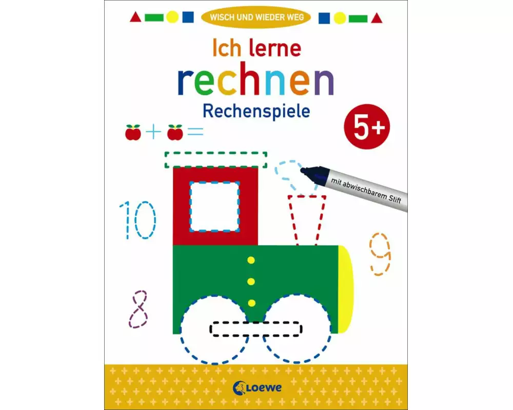 Wisch und wieder weg - Ich lerne rechnen 5+