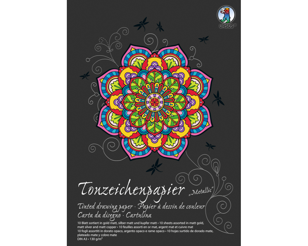 URSUS Tonzeichenpapier-Block A3 2154001SE 130g, weiss 10 Blatt