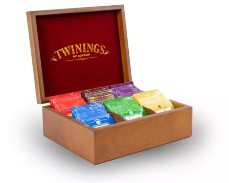 Twinings Holzbox Schwarztee, 6 x 10 Teebeutel