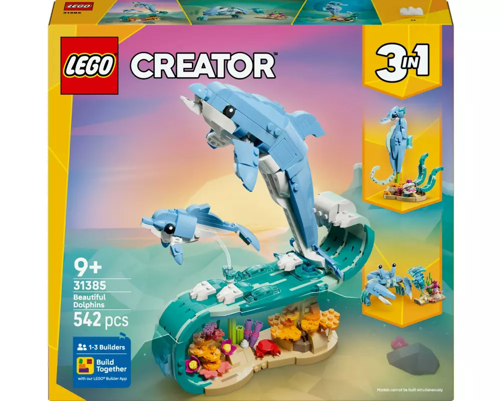 LEGO Creator Meerestiere: Wunderschöne Delfine 31385