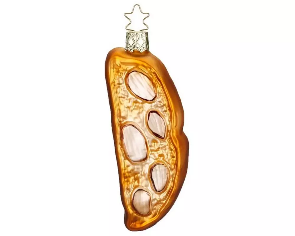 Inge Glas Manufaktur Weihnachtskugel Cantuccini Braun