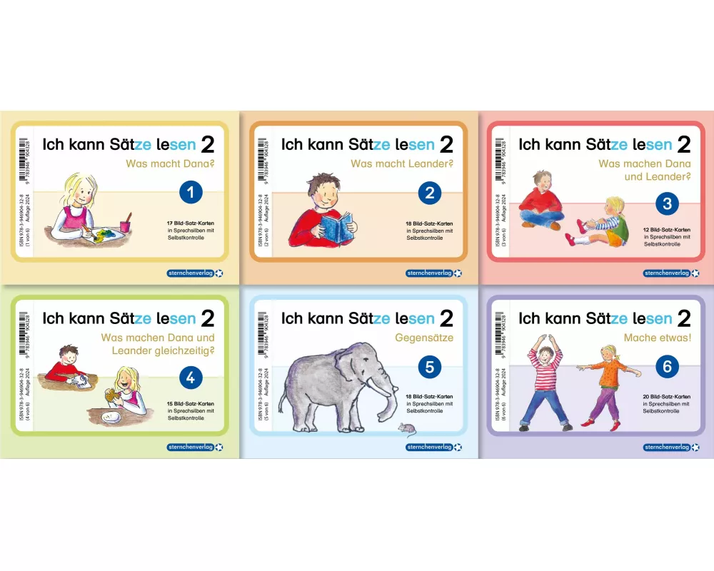 Ich kann Sätze lesen Teil 2 in Silbenschreibweise mit Dana und Leander