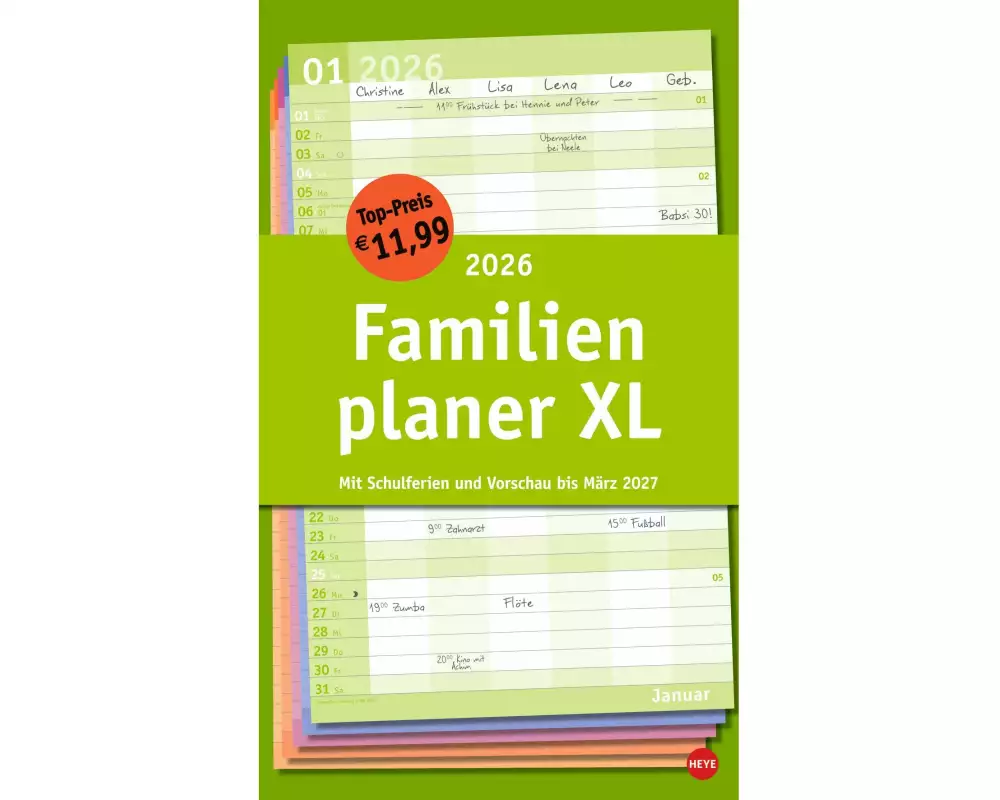 Heye Familienplaner Basic XL 2026