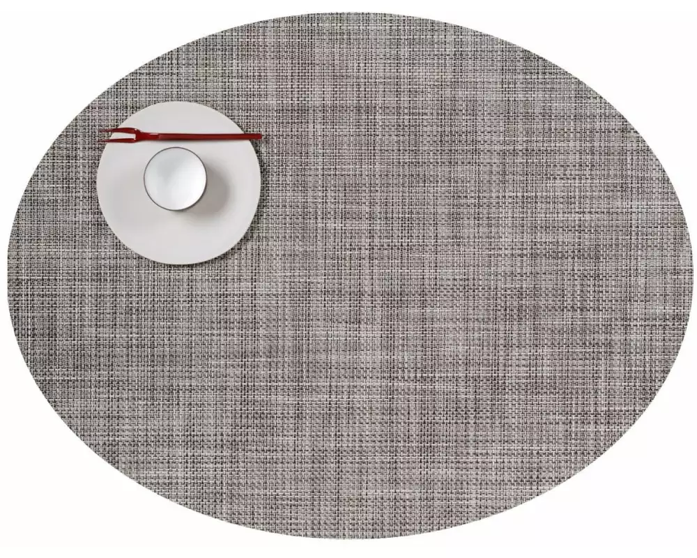 Chilewich Tischset Mini Basketweave 36 cm x 49 cm, Hellgrau