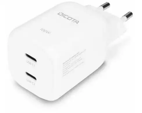 DICOTA USB-Wandladegerät 2-port GaN Wall Charger 100W
