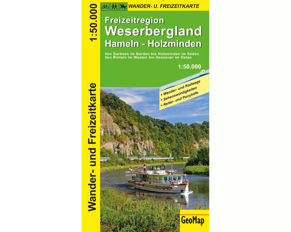 Weserbergland Wander- und Freizeitkarte