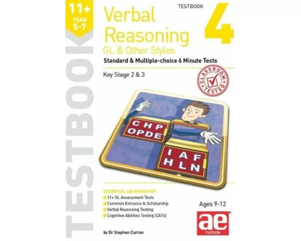 11+ Verbal Reasoning Year 5-7 GL & Other Styles Testbook 4